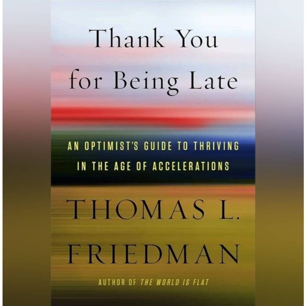 💜NWOT Thank You for Being Late Hardcover Book